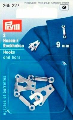 Prym Buksehægter 9 mm sølv